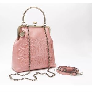 PATRICIA NASH Leather Novella Frame Handbag